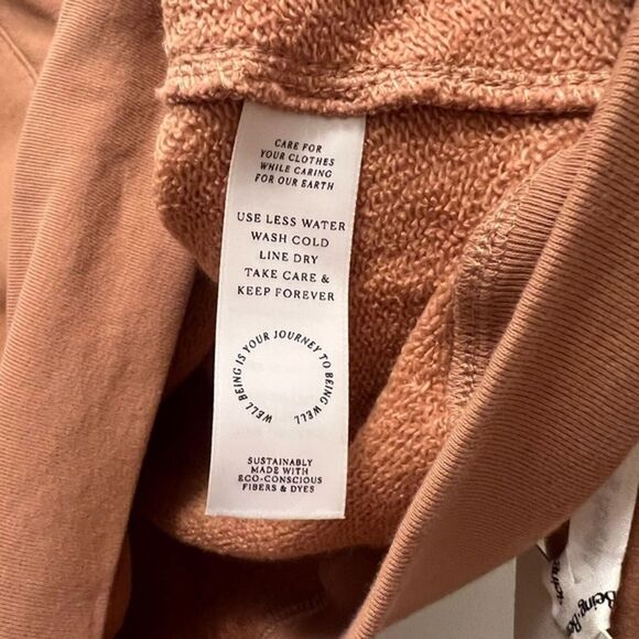 WELL BEING + BEING WELL Avalon half zip hoodie organic cotton size S REVOLVE NWT - Picture 9 of 12